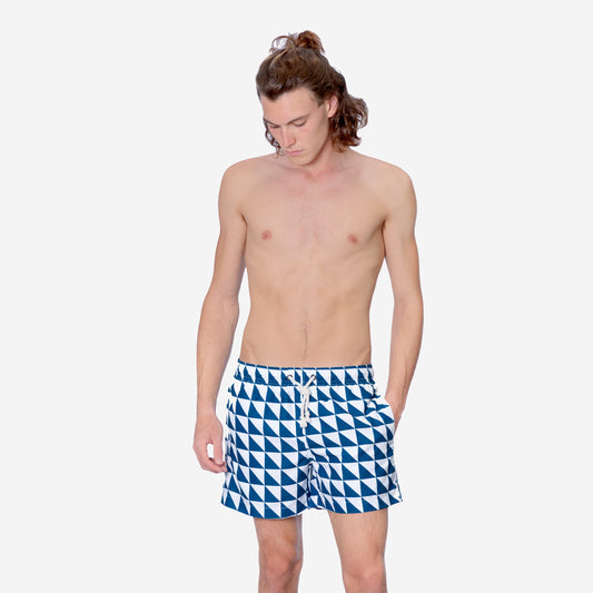 Sustainable Men's Swimsuit - Caprera Blue