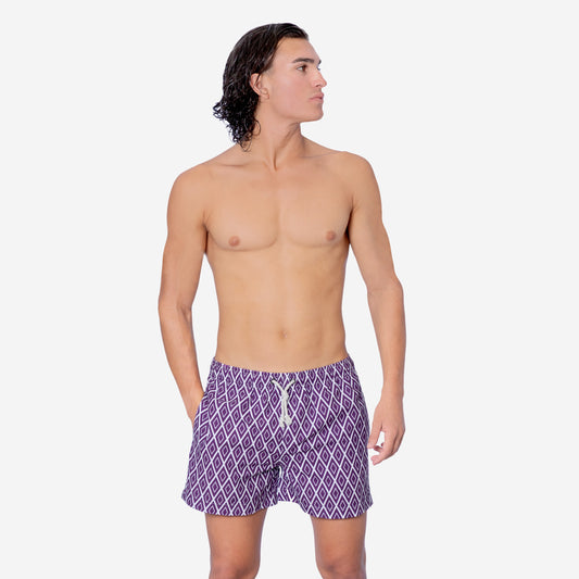 Costume Mare Sostenibile Uomo - Praiano Viola