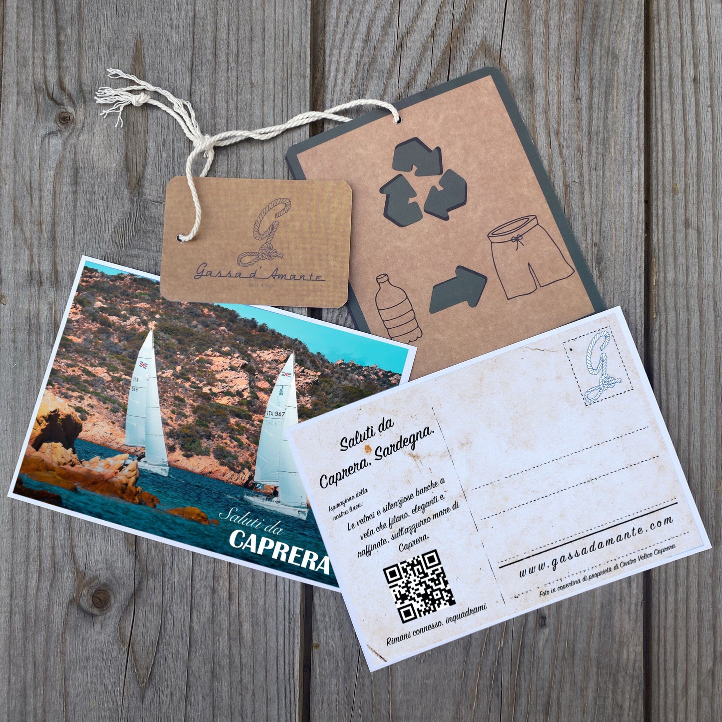 Sustainable Men's Swimsuit - Caprera Blue