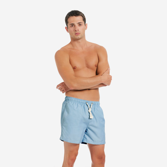 Sustainable Men's Swimsuit - Cinque Terre Light Blue
