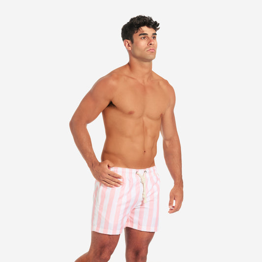 Sustainable Men's Swimsuit - Varigotti Pink