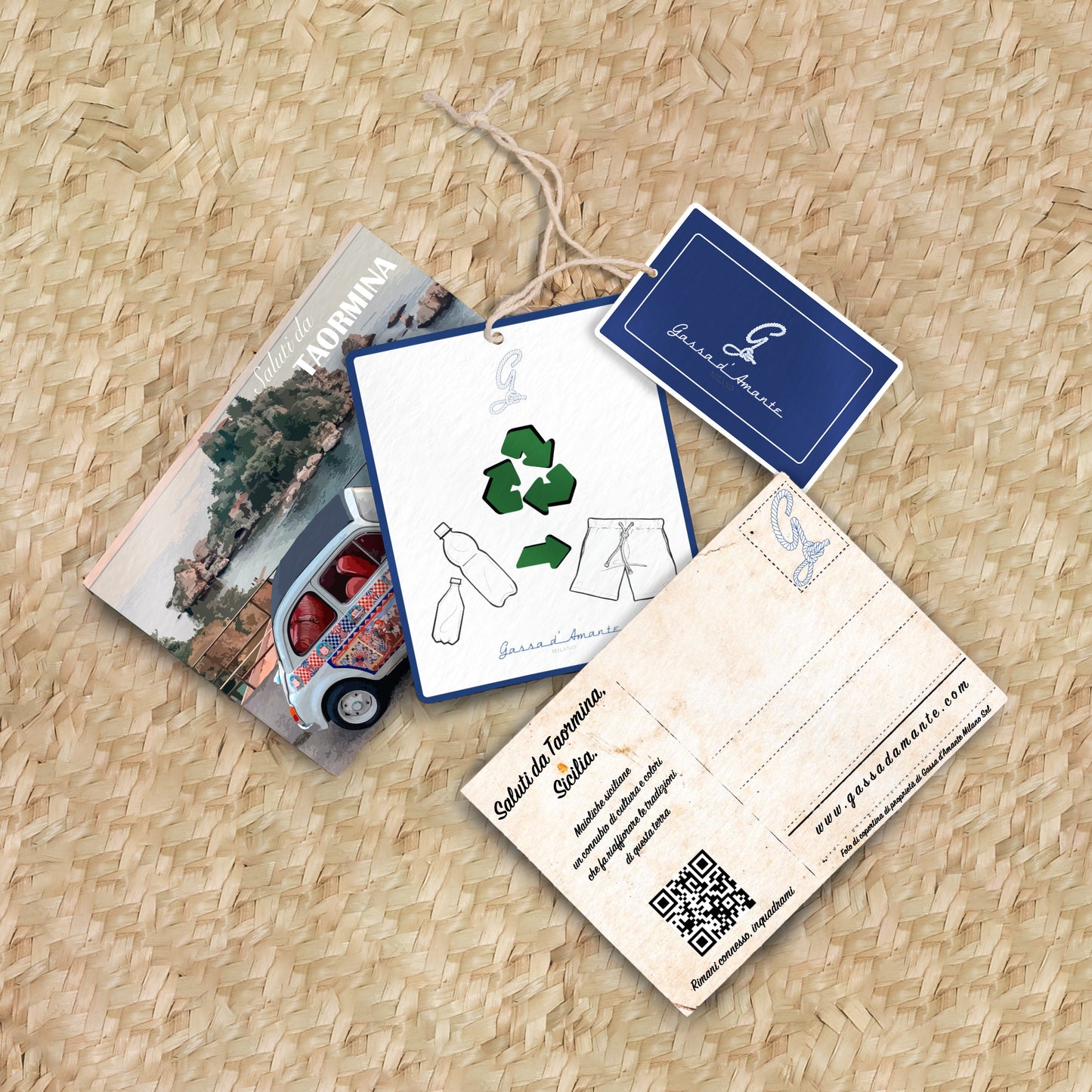 Taormina Red Men's Boxer Shorts