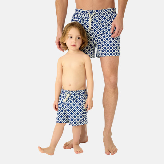 Vieste Blue Boxer Shorts for Boys