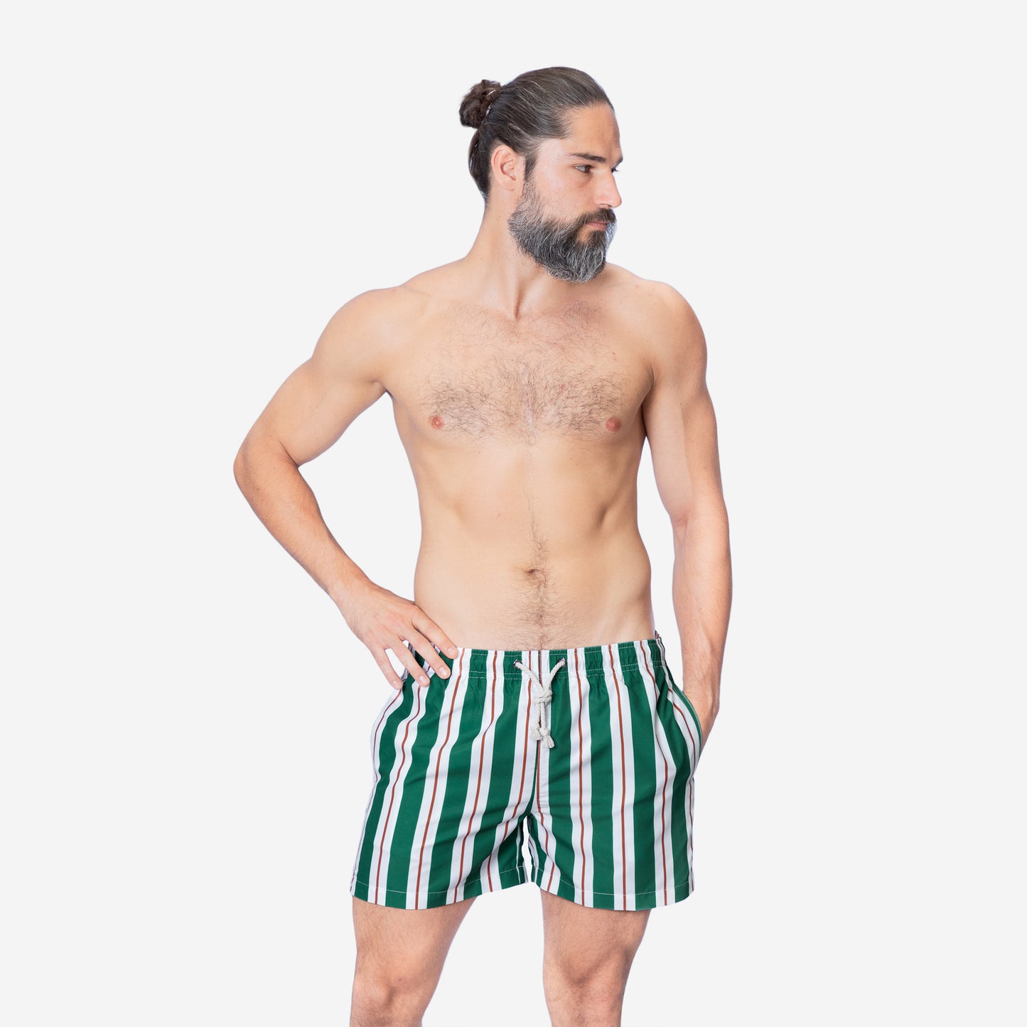 Sustainable Men's Swimsuit - Riccione Green