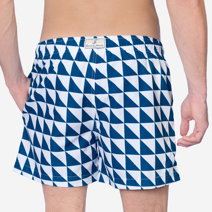 Sustainable Men's Swimsuit - Caprera Blue