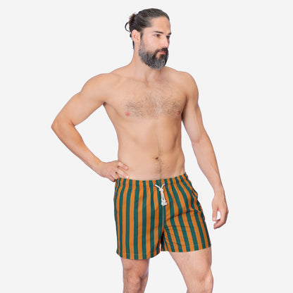 Sustainable Men's Swimsuit - Polignano Green