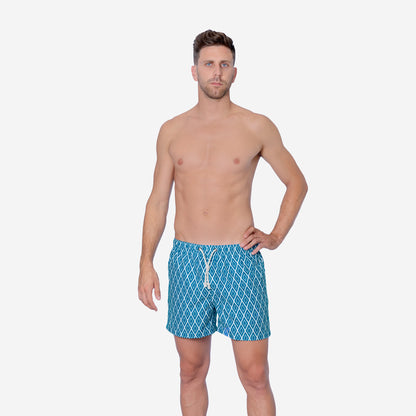 Sustainable Men's Swimsuit - Praiano Blue