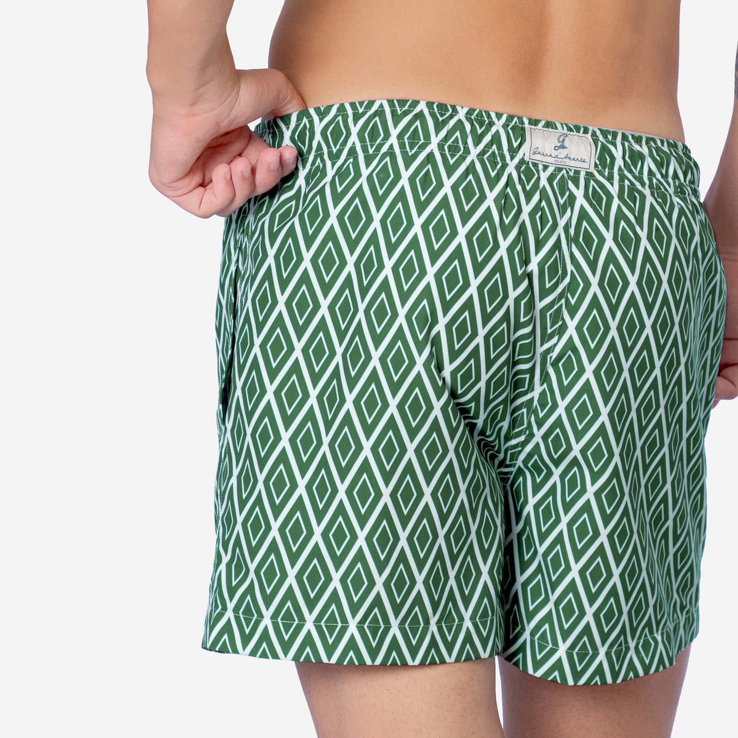 Sustainable Men's Swimsuit - Praiano Green