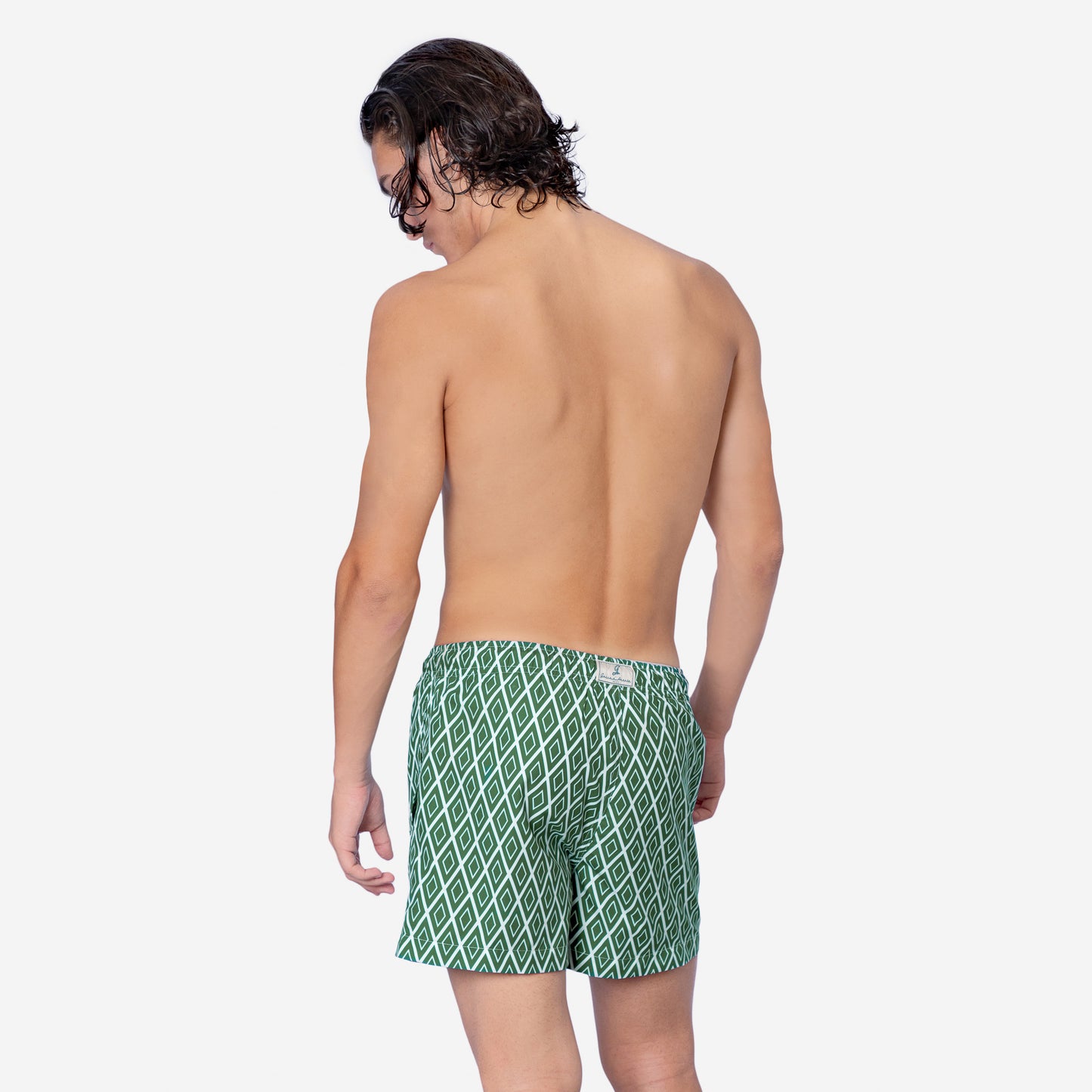 Sustainable Men's Swimsuit - Praiano Green