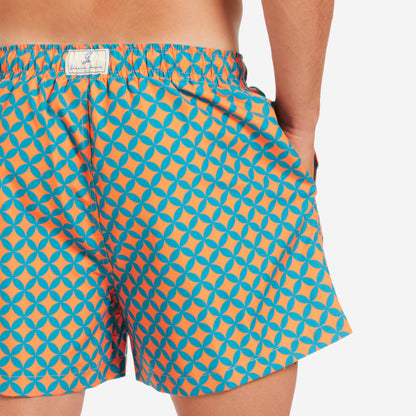 Sustainable Men's Swimsuit - Amalfi Orange