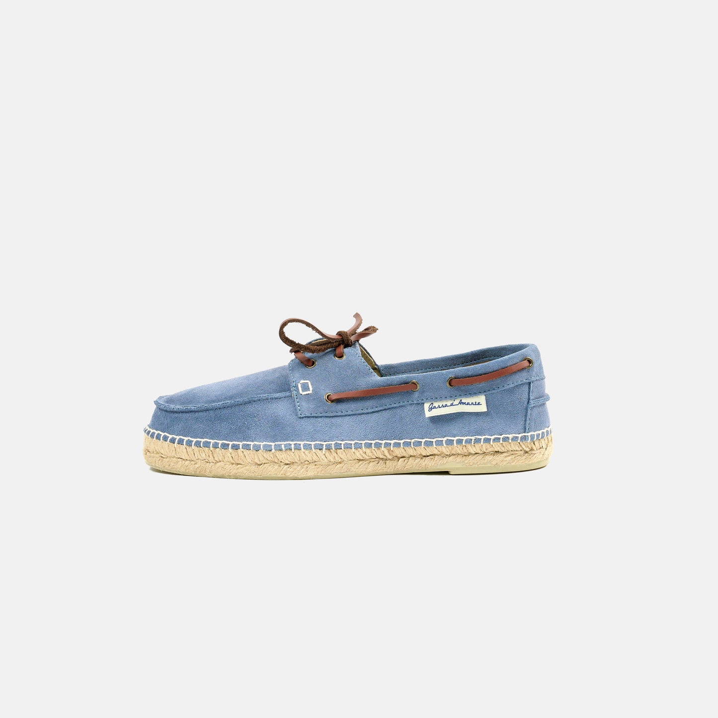 Scarpa da Barca Pelle Scamosciata Tremiti Azzurro