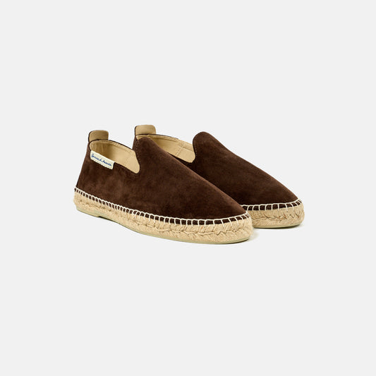 Espadrillas Pelle Scamosciata Egadi Marrone