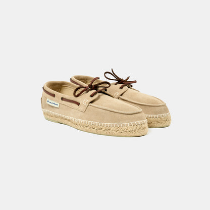 Scarpa da Barca Pelle Scamosciata Tremiti Crema