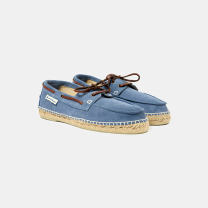 Scarpa da Barca Pelle Scamosciata Tremiti Azzurro