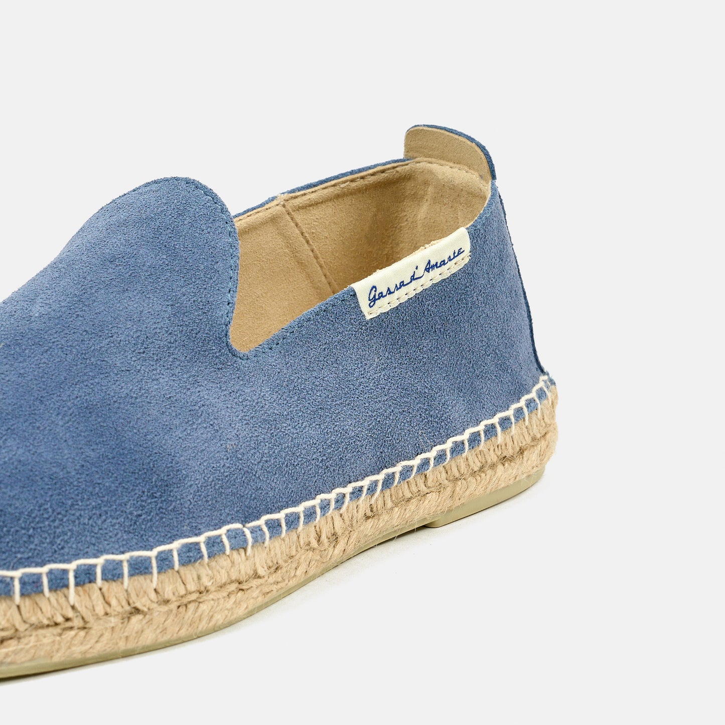 Espadrillas Pelle Scamosciata Egadi Azzurro