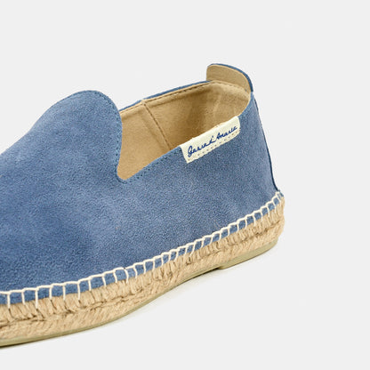 Espadrillas Pelle Scamosciata Egadi Azzurro