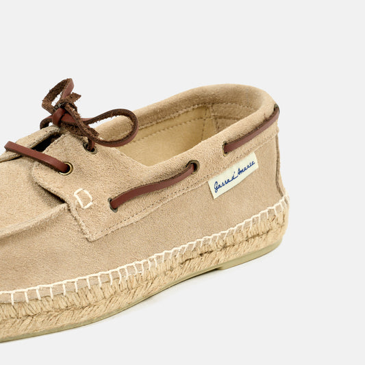 Scarpa da Barca Pelle Scamosciata Tremiti Crema