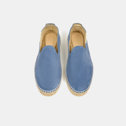 Espadrillas Pelle Scamosciata Egadi Azzurro