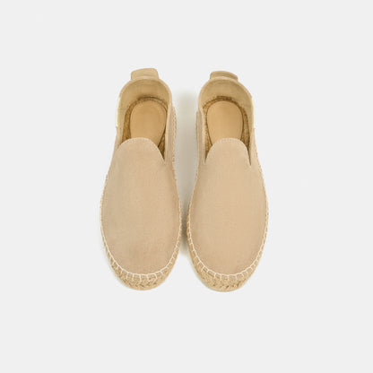 Espadrillas Pelle Scamosciata Egadi Crema
