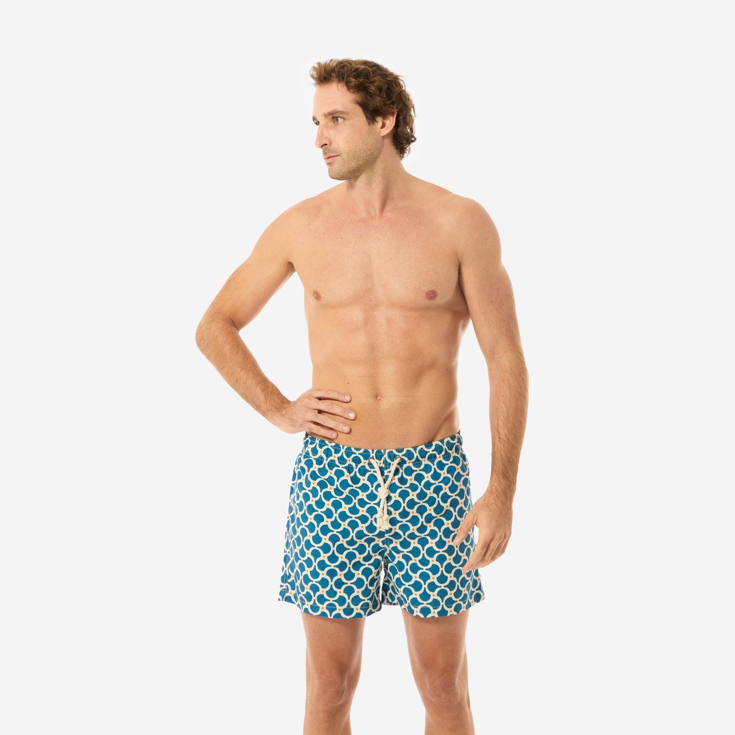 Sustainable Men's Swimsuit - Amalfi Orange