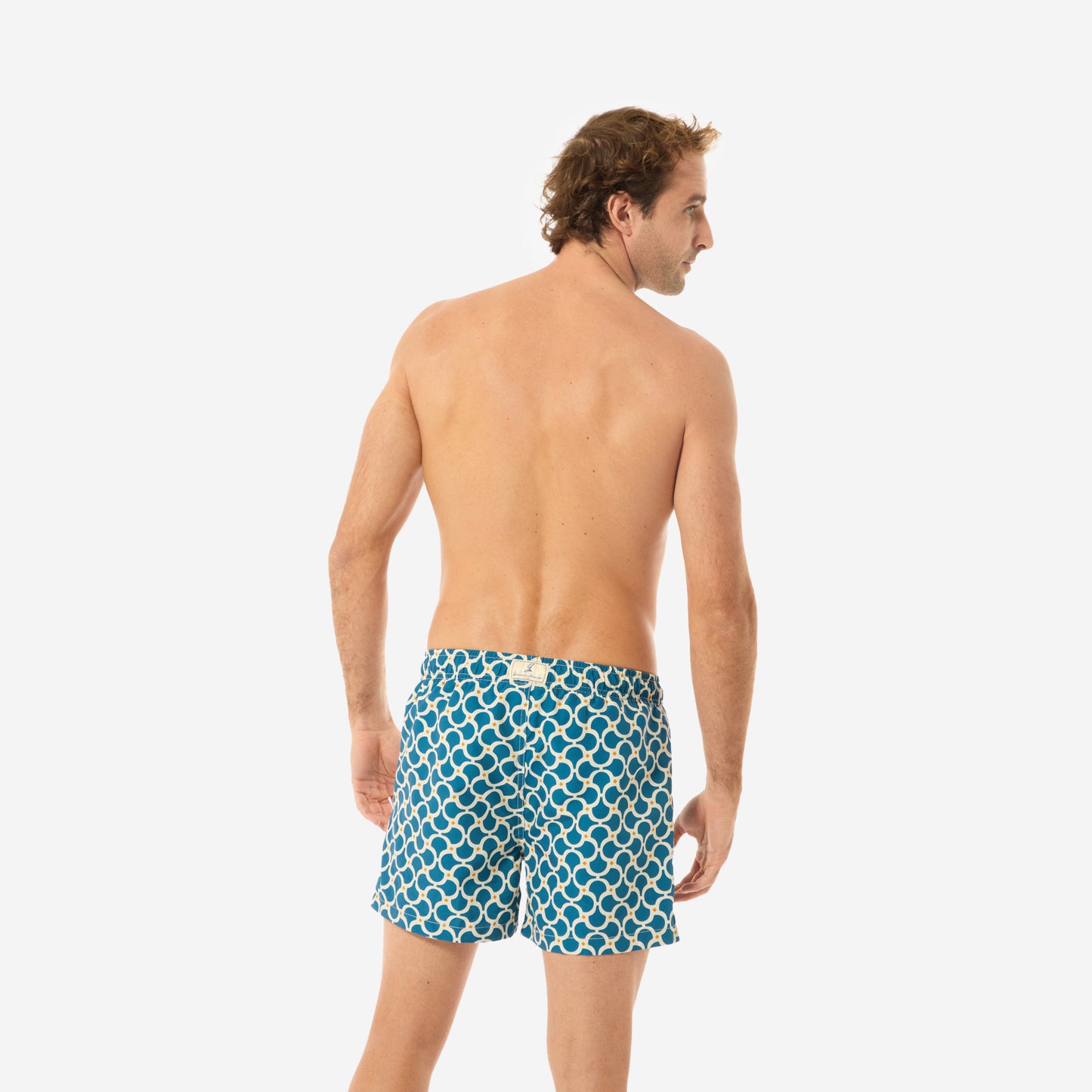 Sustainable Men's Swimsuit - Amalfi Orange