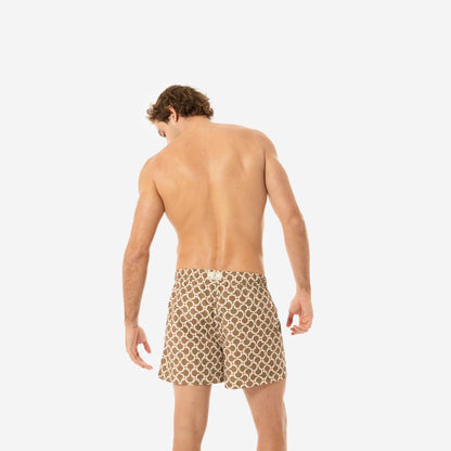 Sustainable Men's Swimsuit - Amalfi Orange