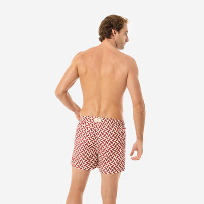 Men's Sustainable Swimsuit - Scilla Rosso