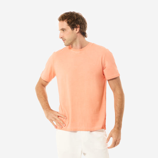 T-shirt Tintura Naturale Uomo- Venezia Arancia Rosa