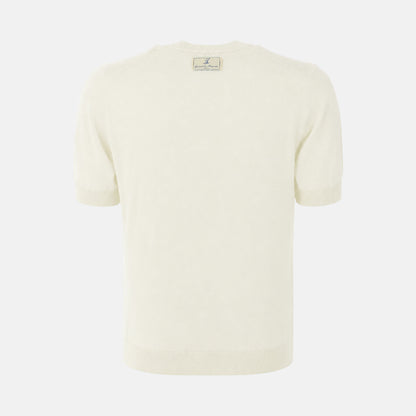 Maestrale Knit T-Shirt Bianco