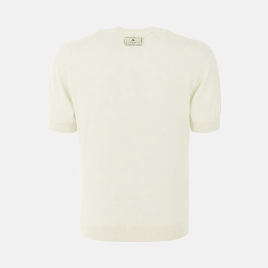 Maestrale Knit T-Shirt Bianco