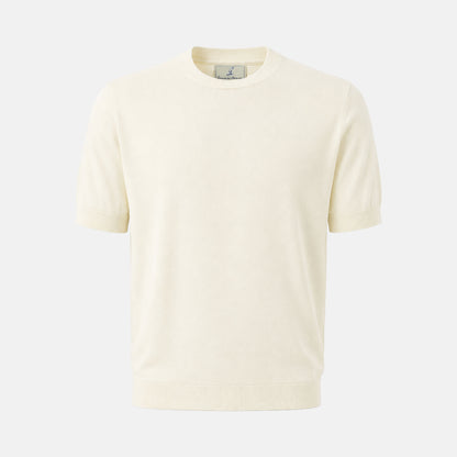 Maestrale Knit T-Shirt Bianco