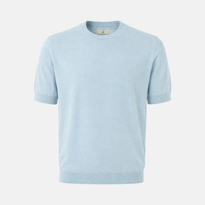 Maestrale Knit T-Shirt Azzurro