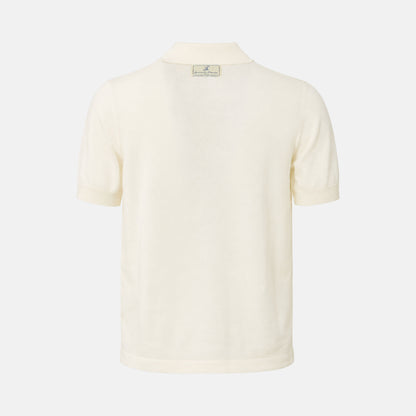 Maestrale Knit Polo Bianco