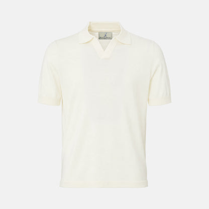 Maestrale Knit Polo Bianco