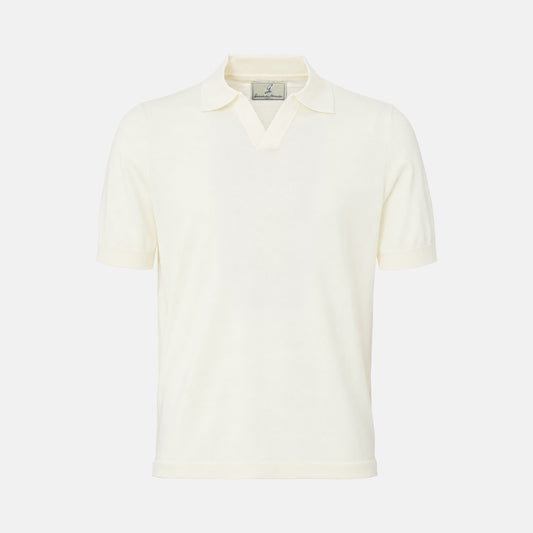 Maestrale Knit Polo Bianco