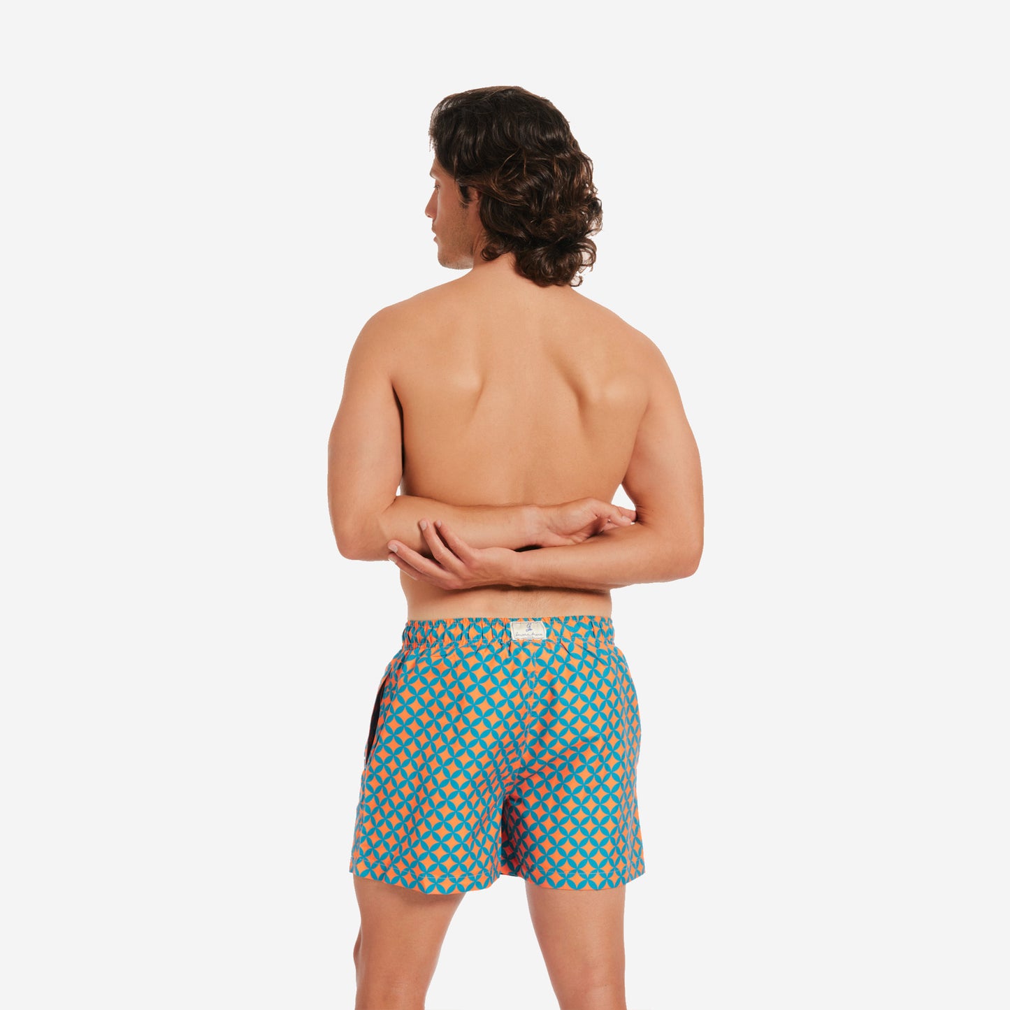 Sustainable Men's Swimsuit - Amalfi Orange