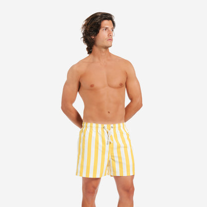 Sustainable Men's Swimsuit - Varigotti Yellow