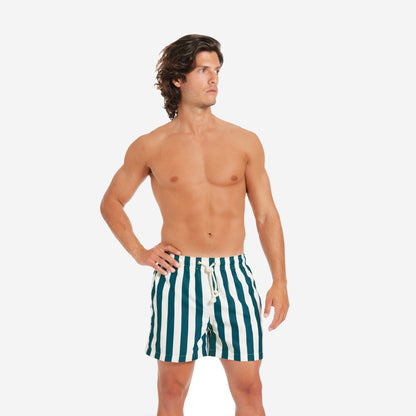 Sustainable Men's Swimsuit - Varigotti Green