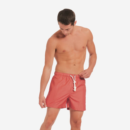 Sustainable Men's Swimsuit - Cinque Terre Red