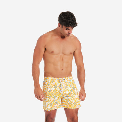 Sustainable Men's Swimsuit - Taormina Yellow