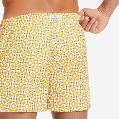 Sustainable Men's Swimsuit - Taormina Yellow
