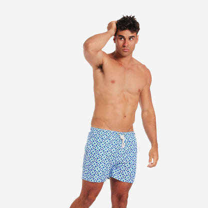 Sustainable Men's Swimsuit - Taormina Blue