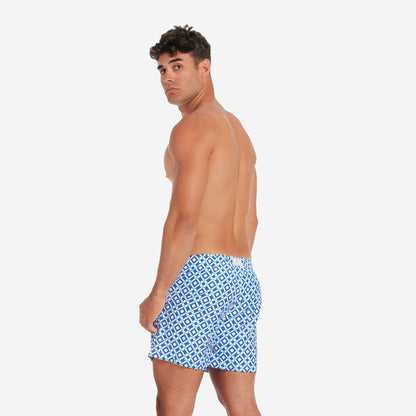 Sustainable Men's Swimsuit - Taormina Blue