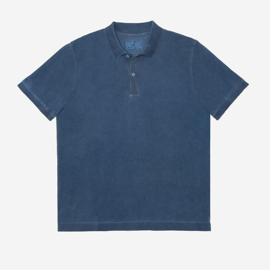 Polo Tintura Naturale Uomo- Venezia Indigo