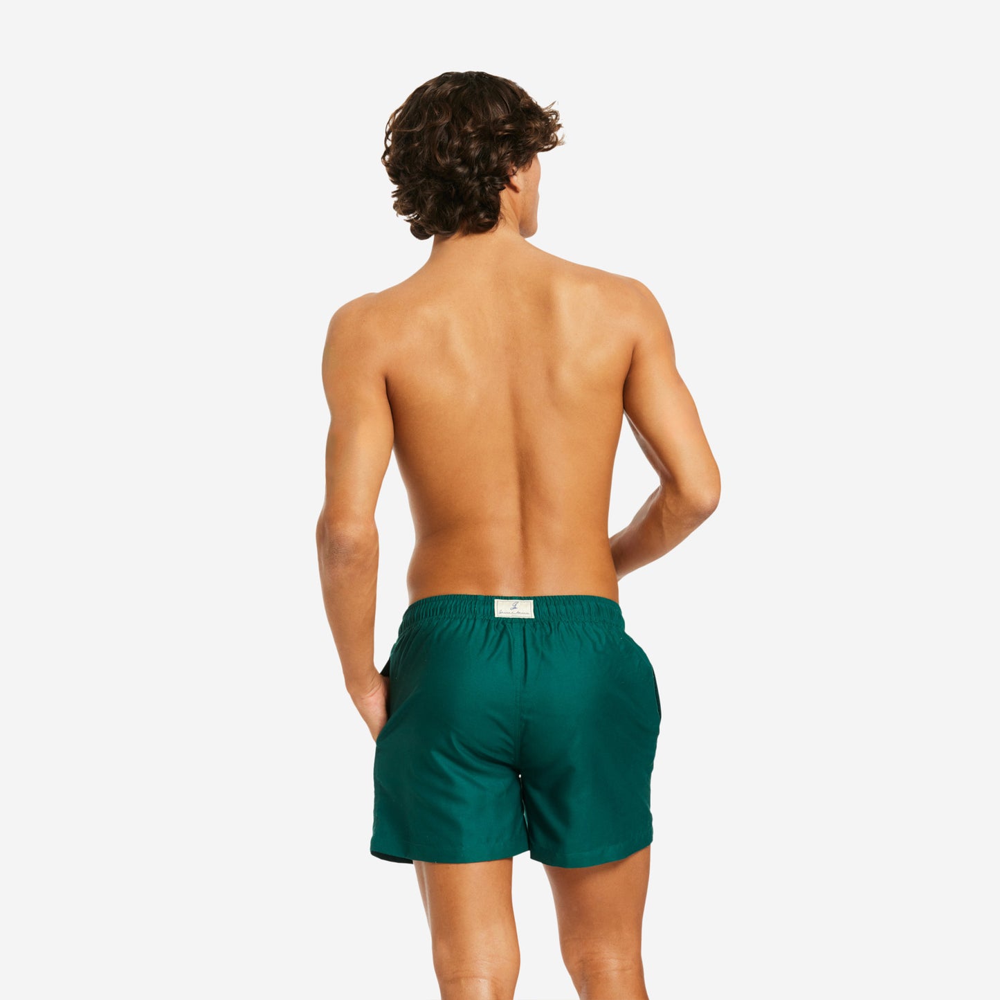 Sustainable Men's Swimsuit - Forte dei Marmi Green