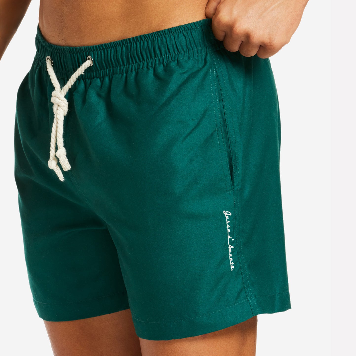 Sustainable Men's Swimsuit - Forte dei Marmi Green