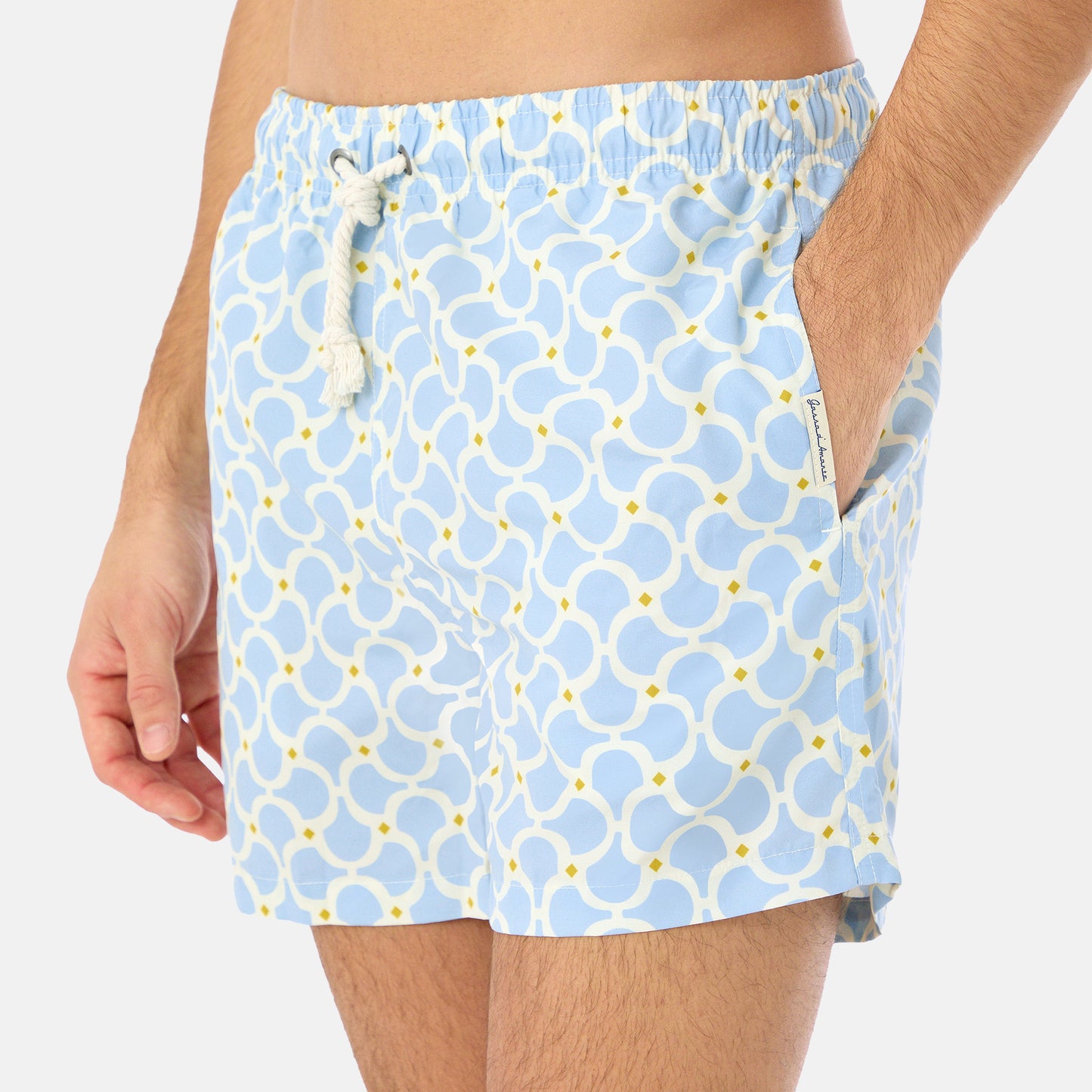 Nora Men's Boxer Shorts, Light Blue