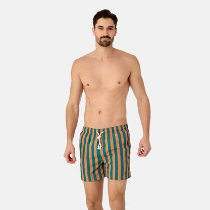 Polignano Men's Boxer Shorts Orange-Green