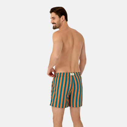 Polignano Men's Boxer Shorts Orange-Green