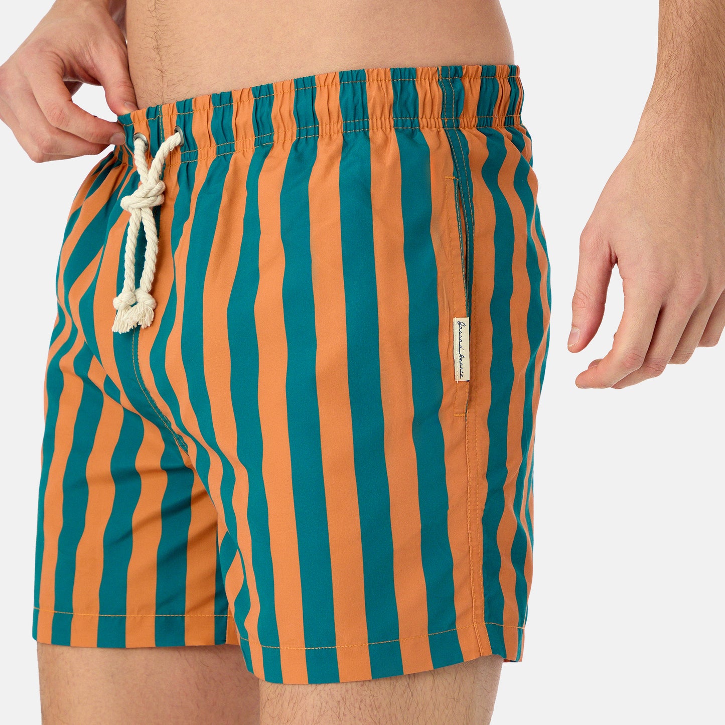 Polignano Men's Boxer Shorts Orange-Green
